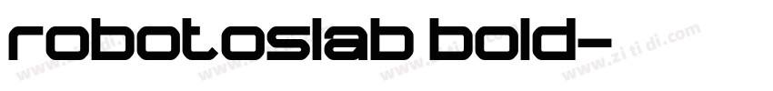 robotoslab bold字体转换